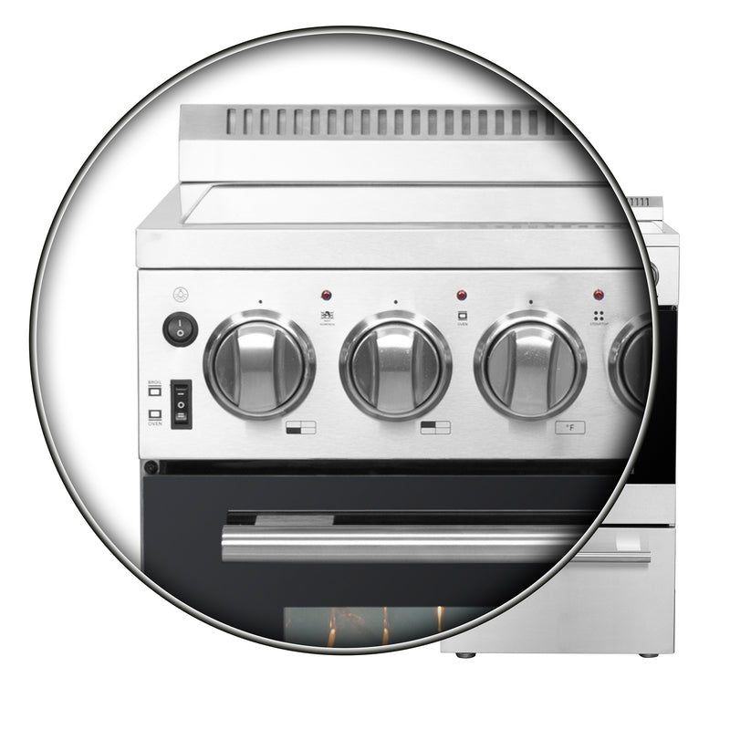 Load image into Gallery viewer, Forno Pallerano 20 Inch, Stainless Steel Freestanding Electric Range, Compact Design - FFSEL6052-20