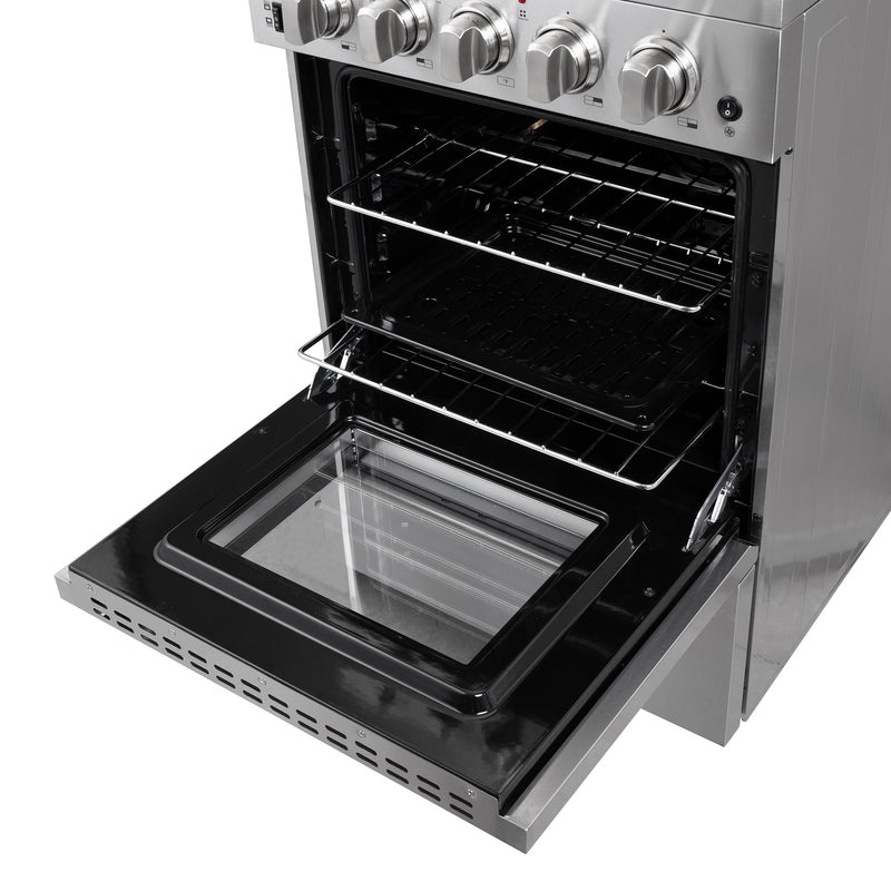Load image into Gallery viewer, Forno Loiano 24 Inch, Stainless Steel Freestanding Electric Range with Storage Drawer - FFSEL6069-24