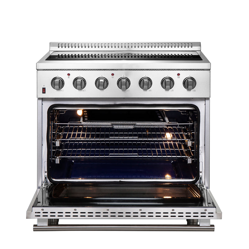 Load image into Gallery viewer, Forno Galiano 36-Inch, Stainless Steel Freestanding Electric Range - FFSEL6083-36