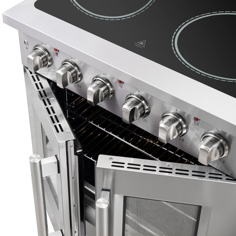 Load image into Gallery viewer, Forno Galiano 30-Inch, Stainless Steel French Door Electric Range - FFSEL6917-30