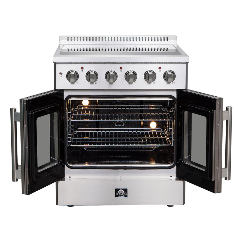 Load image into Gallery viewer, Forno Galiano 30-Inch, Stainless Steel French Door Electric Range - FFSEL6917-30
