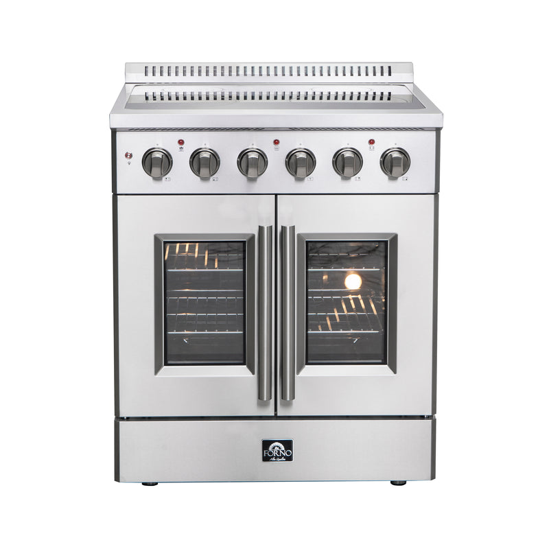 Load image into Gallery viewer, Forno Galiano 30-Inch, Stainless Steel French Door Electric Range - FFSEL6917-30