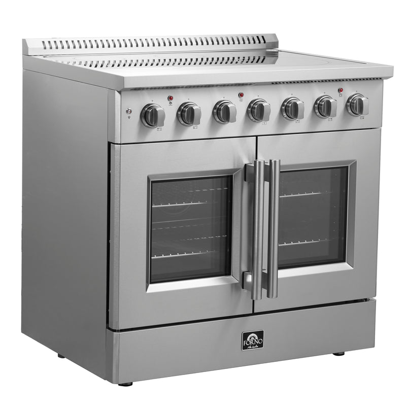 Load image into Gallery viewer, Forno Galiano 36-Inch, Stainless Steel Freestanding French Door Electric Range - FFSEL6917-36