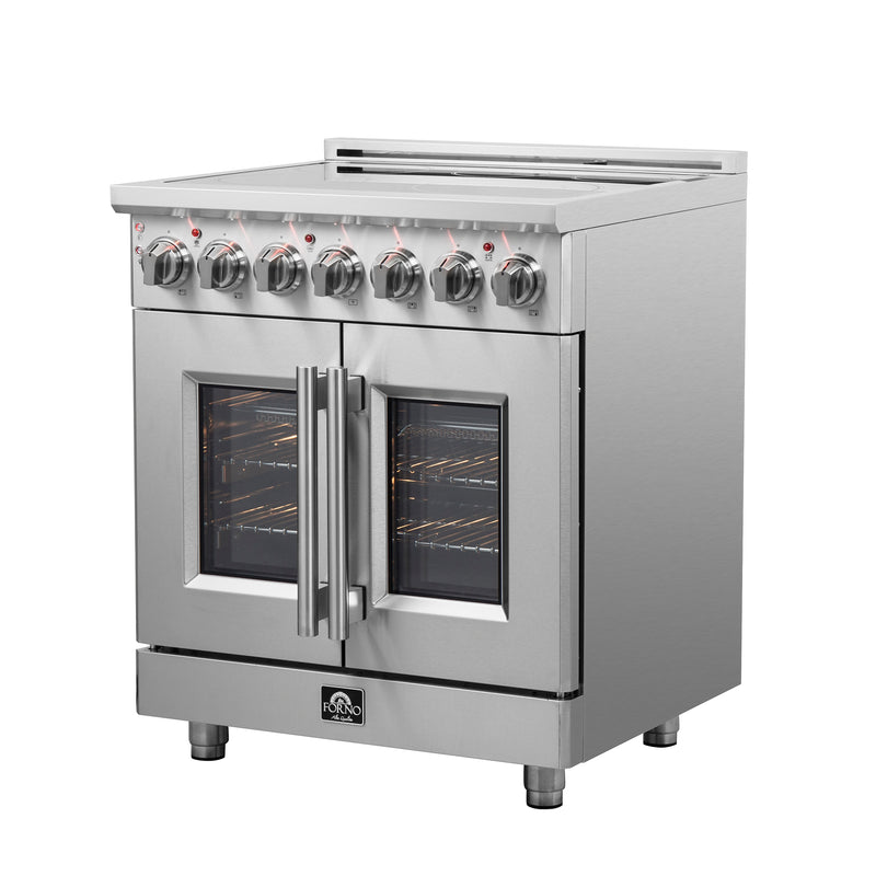Load image into Gallery viewer, Forno Massimo 30-Inch, Stainless Steel Freestanding French Door Electric Range - FFSEL6955-30