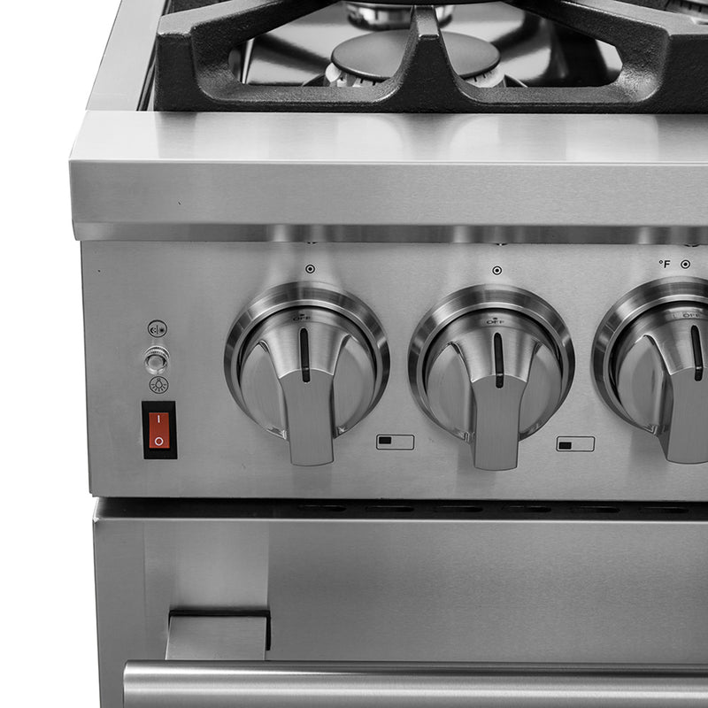 Load image into Gallery viewer, Forno Massimo 36-Inch, Stainless Steel Dual Fuel Range with 6 Burners and Double Convection Ovens - FFSGS6125-36