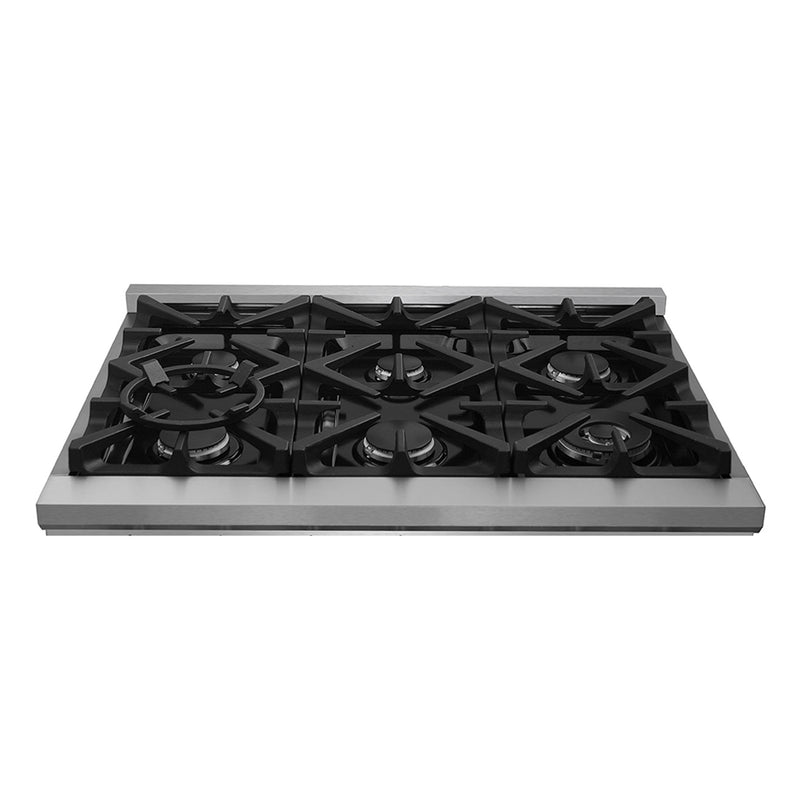 Load image into Gallery viewer, Forno Massimo 36-Inch, Stainless Steel Dual Fuel Range with 6 Burners and Double Convection Ovens - FFSGS6125-36