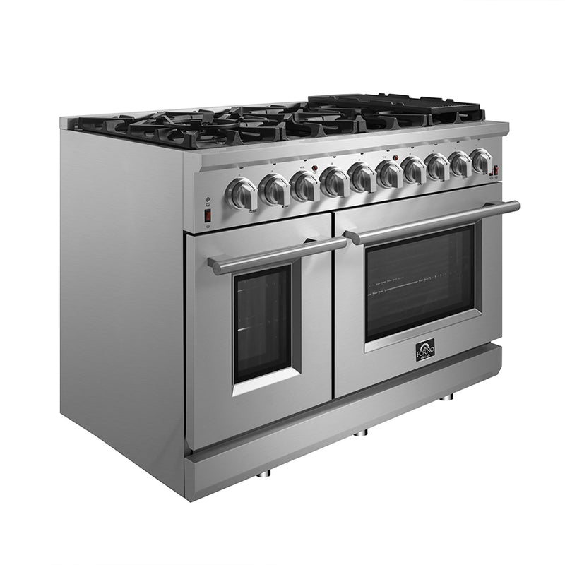Load image into Gallery viewer, Forno Massimo 48-Inch Freestanding Gas Range, 8 Burners, True Convection Oven