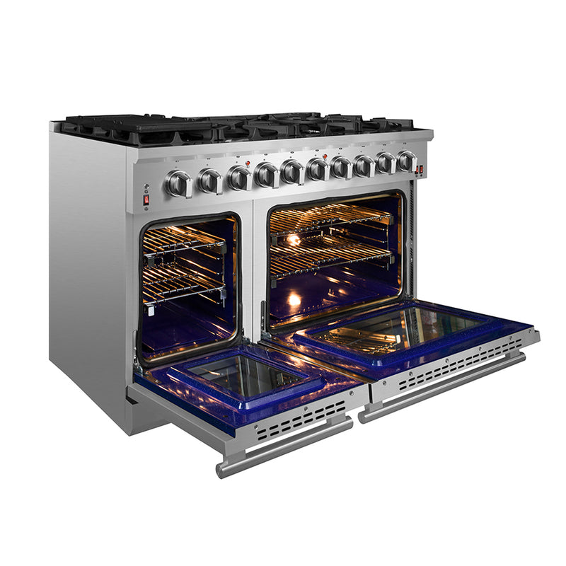 Load image into Gallery viewer, Forno Massimo 48-Inch Freestanding Gas Range, 8 Burners, True Convection Oven