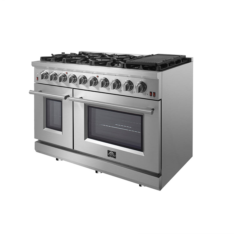 Load image into Gallery viewer, Forno Massimo 48-Inch Freestanding Gas Range, 8 Burners, True Convection Oven