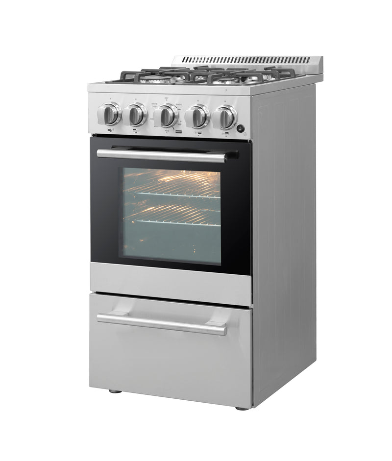 Load image into Gallery viewer, Forno Lamazze 20-Inch, Stainless Steel Freestanding Gas Range, Compact Design - FFSGS6265-20