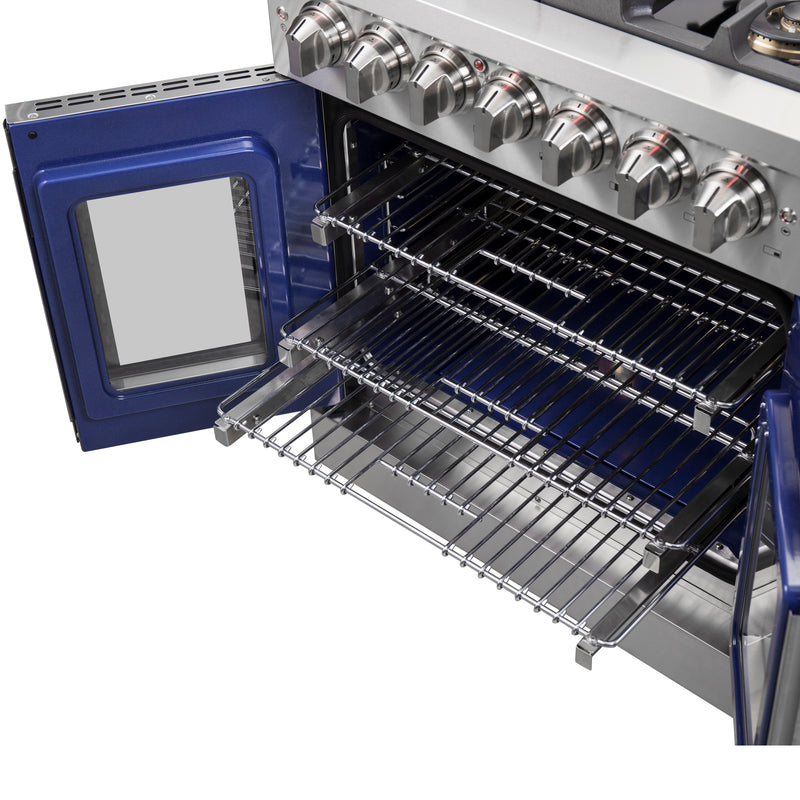 Load image into Gallery viewer, Forno Capriasca 30-Inch, Stainless Steel Freestanding French Door Dual Fuel Range with 4 Burners - FFSGS6387-30