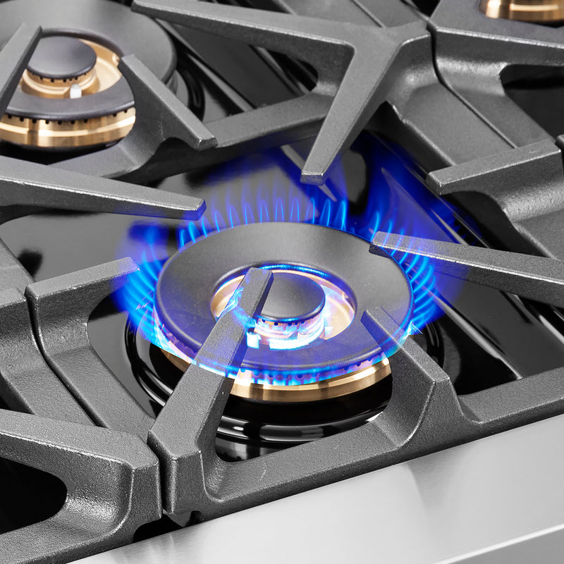 Load image into Gallery viewer, Forno Capriasca 48-Inch Freestanding French Door Dual Fuel Range, 8 Burners, True Convection Oven