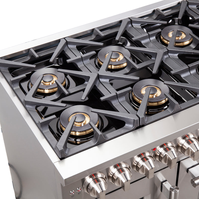 Load image into Gallery viewer, Forno Capriasca 48-Inch Freestanding French Door Dual Fuel Range, 8 Burners, True Convection Oven