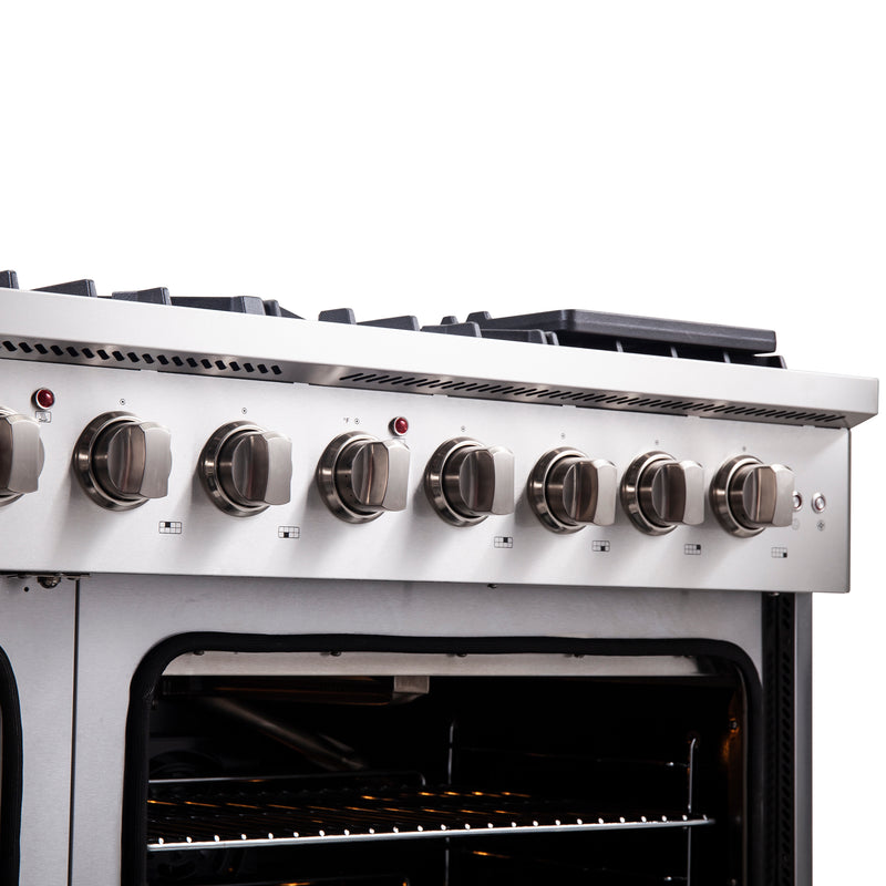 Load image into Gallery viewer, Forno Galiano 48-Inch Freestanding French Door Gas Range, 8 Burners, Griddle, Convection Oven, Energy Efficient