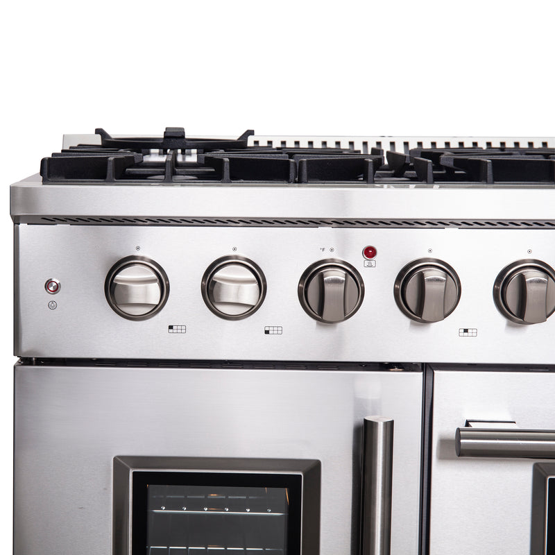 Load image into Gallery viewer, Forno Galiano 48-Inch Freestanding French Door Gas Range, 8 Burners, Griddle, Convection Oven, Energy Efficient