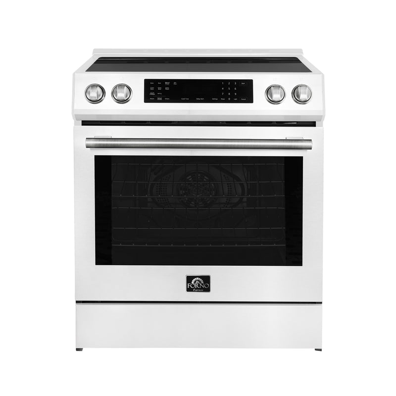 Load image into Gallery viewer, Forno Donatello Espresso 30-Inch, White Slide-In Induction Range - FFSIN0905-30WHT