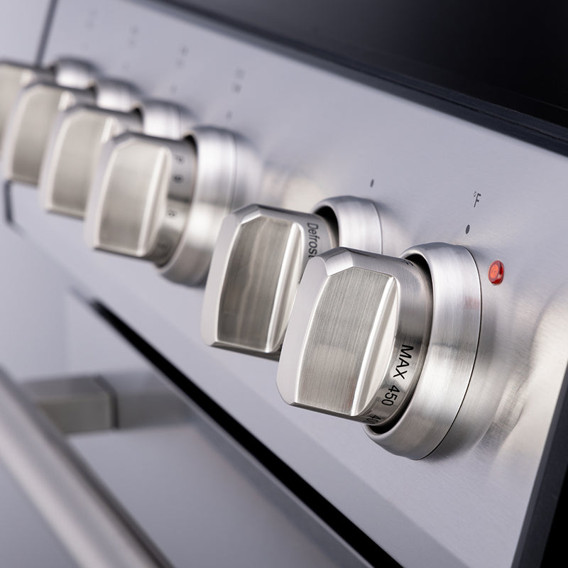 Load image into Gallery viewer, Forno Leonardo Espresso 30-Inch Slide-In Stainless Steel Induction Range, Convection Oven, 5 Cooking Zones