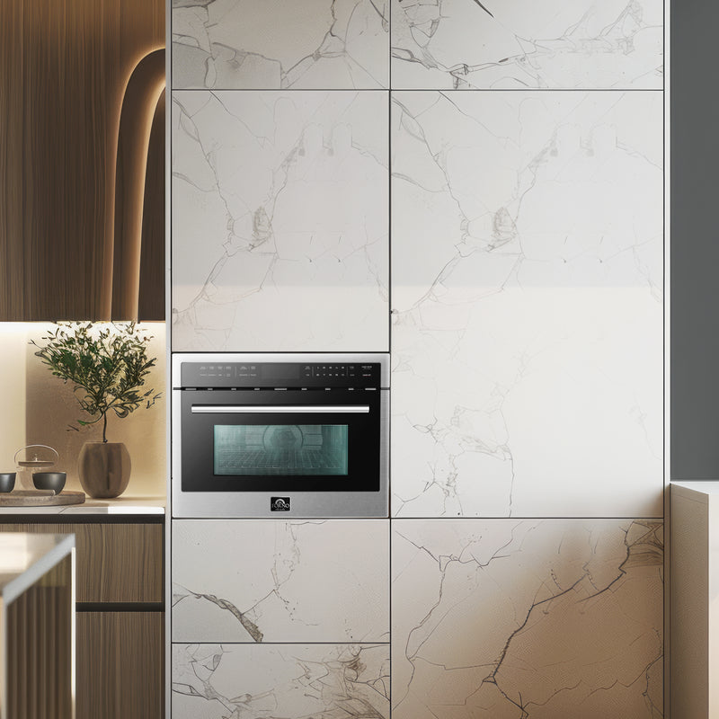 Load image into Gallery viewer, Forno Oliena 24-Inch Compact Oven and 1000 Watt Microwave, 1.6 cu.ft, Convection Oven