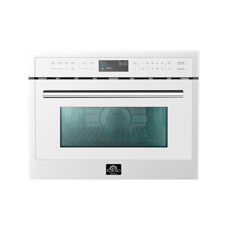 Load image into Gallery viewer, Forno Oliena Espresso 24-Inch, White Built-In Microwave and Convection Oven Combo - FMWDR3093-24WHT