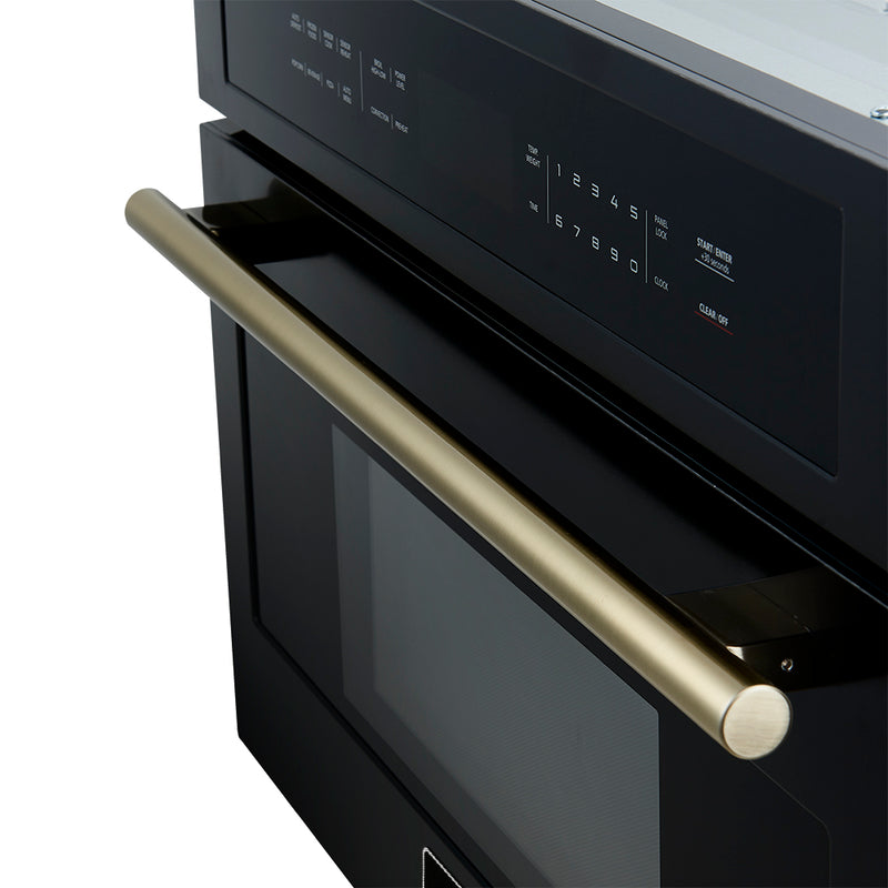 Load image into Gallery viewer, Forno Oliena Espresso Black 30-Inch Built-In Microwave and Convection Oven Combo, 1.6 cu.ft, 1750W Convection, 1000W Microwave, Stainless Steel Interior, Glass Touch Controls, Sensor Cooking