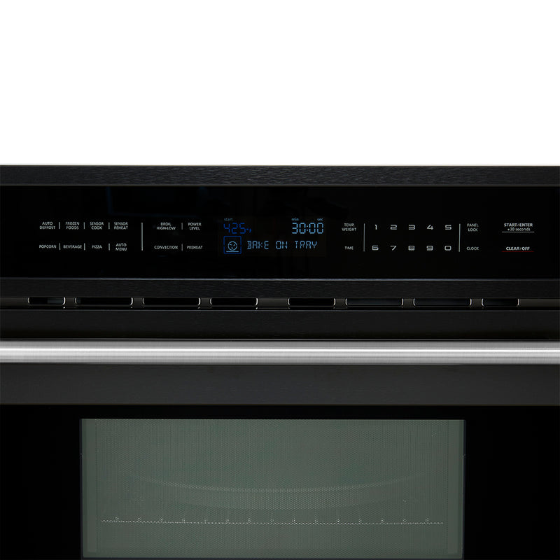 Load image into Gallery viewer, Forno Oliena Espresso Black 30-Inch Built-In Microwave and Convection Oven Combo, 1.6 cu.ft, 1750W Convection, 1000W Microwave, Stainless Steel Interior, Glass Touch Controls, Sensor Cooking