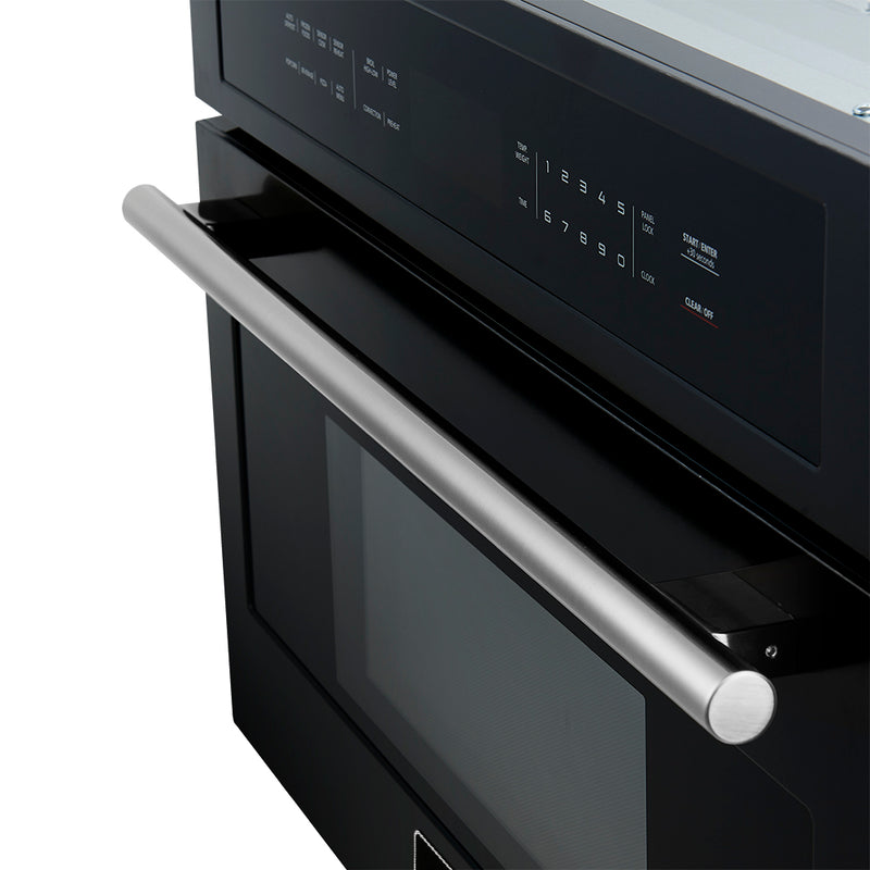 Load image into Gallery viewer, Forno Oliena Espresso Black 30-Inch Built-In Microwave and Convection Oven Combo, 1.6 cu.ft, 1750W Convection, 1000W Microwave, Stainless Steel Interior, Glass Touch Controls, Sensor Cooking