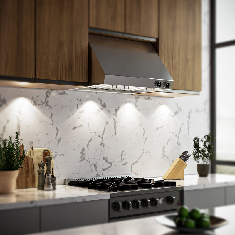 Load image into Gallery viewer, Forno Biagio 30-Inch Wall Mounted Range Hood, Stainless Steel, Heavy Duty