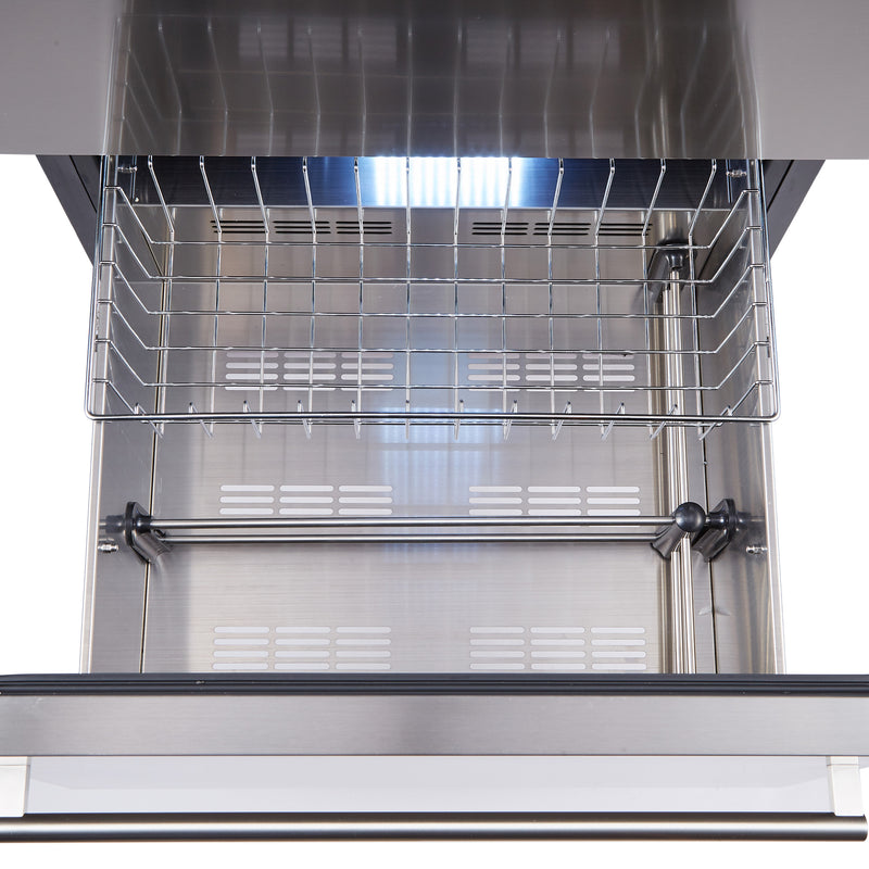 Load image into Gallery viewer, Forno Azienda 24-Inch, Stainless Steel Dual Temperature Zone Wine Cooler, Up to 108 Bottles - FWCDR6628-24S