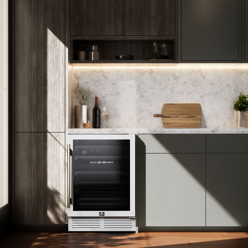 Load image into Gallery viewer, Forno Bacchino-24 Inch, White Wine Cooler, 51 Bottle Capacity - FWCDR6634-24WHT