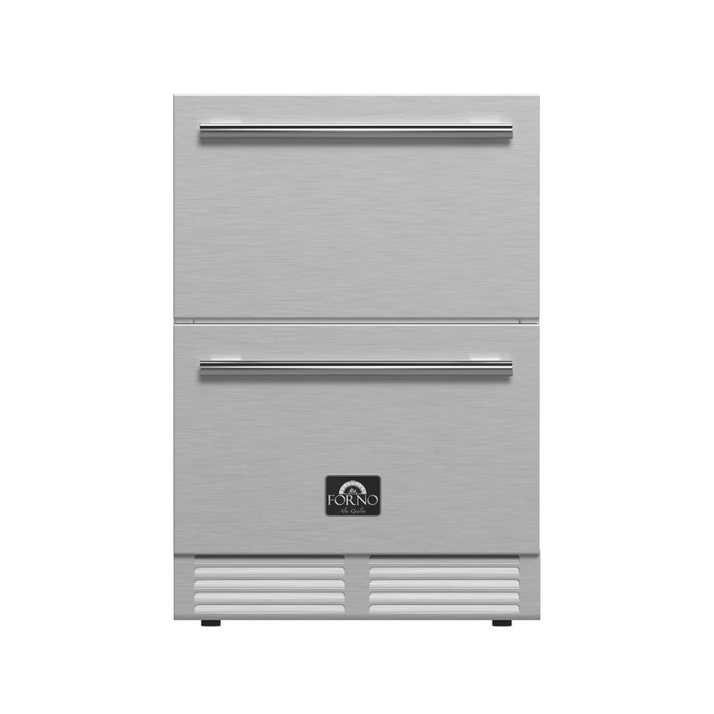 Load image into Gallery viewer, Forno Como 24-Inch, Stainless Steel Indoor Outdoor Drawer Refrigerator - FDROD1611-24S