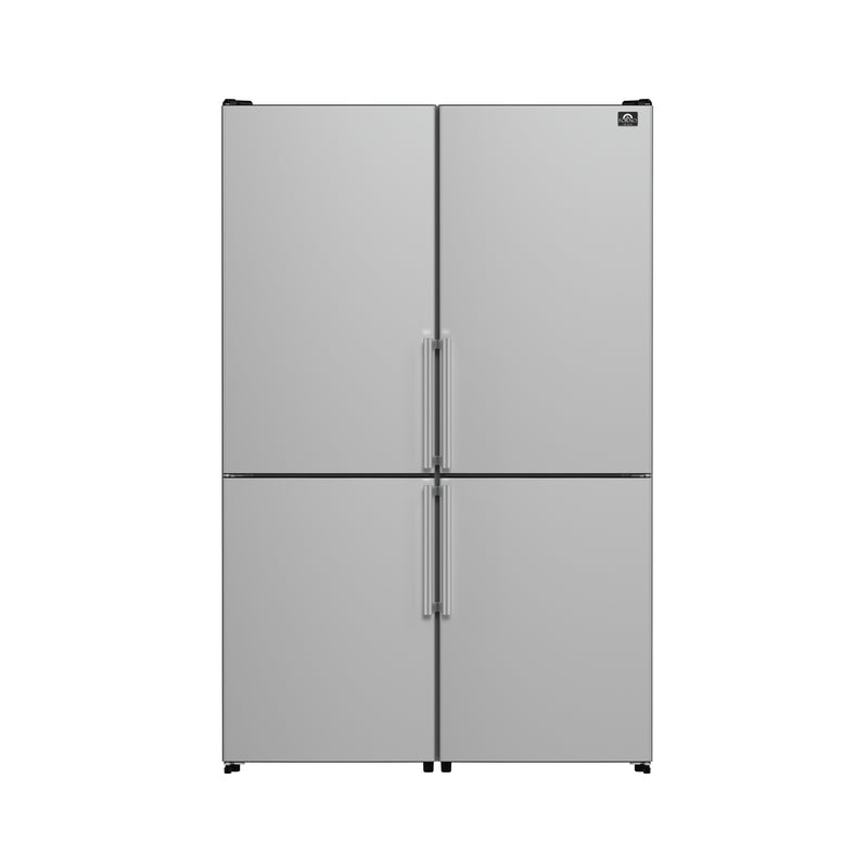 Load image into Gallery viewer, Forno Guardia 46.8-Inch, Stainless Steel Double Bottom Freezer Refrigerators - FFFFD1778-48