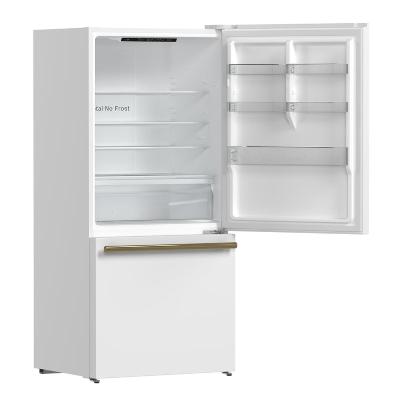Load image into Gallery viewer, Forno Milano Espresso 31-Inch, White Bottom Freezer Refrigerator - FFFFD1785-31WHT