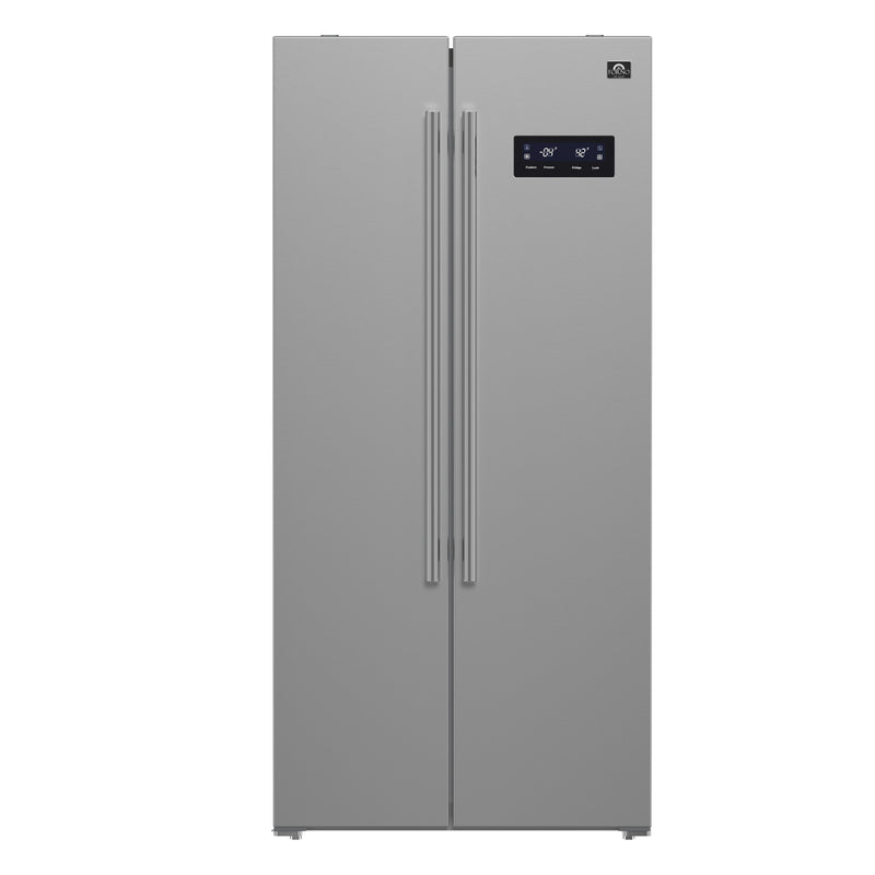 Load image into Gallery viewer, Forno Salerno 33-Inch, Stainless Steel Side-by-Side Refrigerator - FFRBI1805-33SB