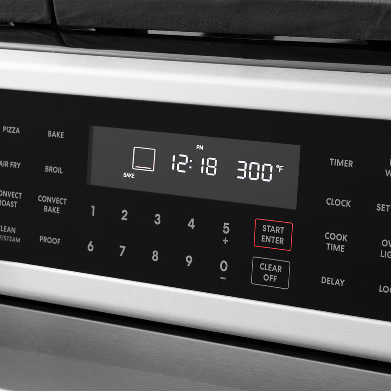 Load image into Gallery viewer, Cosmo Professional Style 30 inch, Stainless Steel Slide-In Gas Range with Self Clean Air Fry Oven - COS-GRC305KTD
