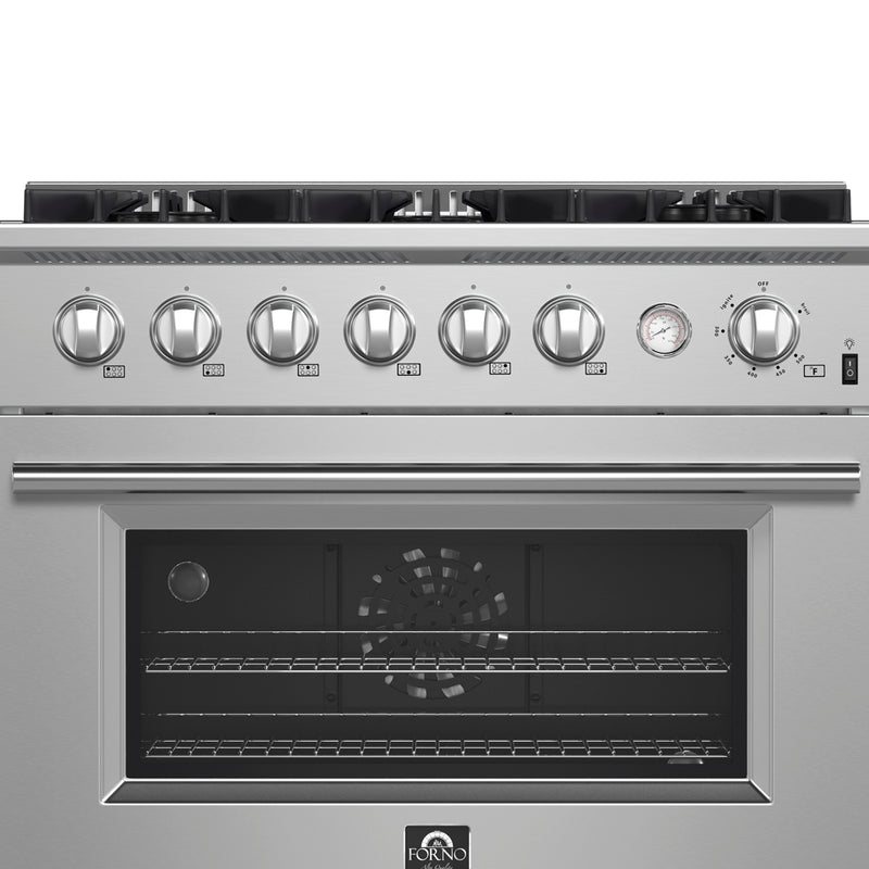 Load image into Gallery viewer, Marco 36-Inch Gas Range Stainless Steel, 6 Burners 67,000 BTU, 5.36 cu.ft. Convection Oven