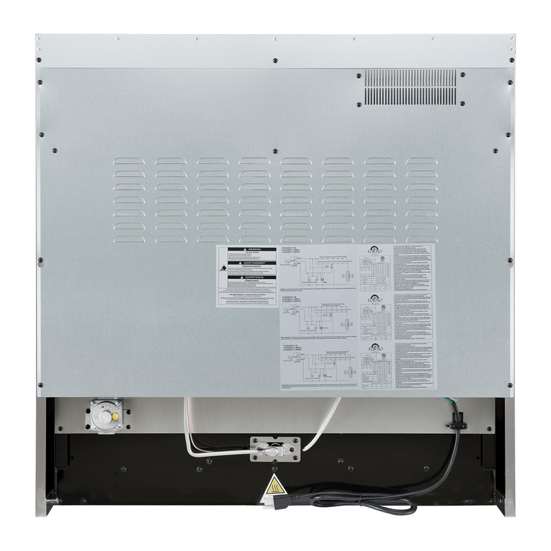 Load image into Gallery viewer, Marco 36-Inch Gas Range Black & Antique Brass Design, 6 Burners 67,000 BTU, 5.36 cu.ft. Convection Oven