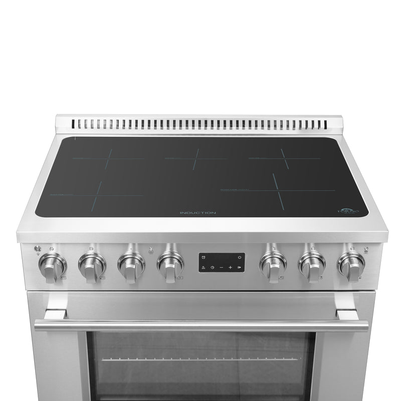 Load image into Gallery viewer, Forno Torino 36 Inch, Stainless Steel Induction Range with Air Fry - FFSIN0936-36