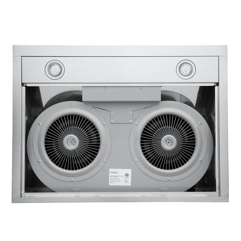Load image into Gallery viewer, Cosmo 30 in. Under Cabinet Range Hood with Digital Touch Controls, 3-Speed Fan, LED Lights and Permanent Filters in Stainless Stee