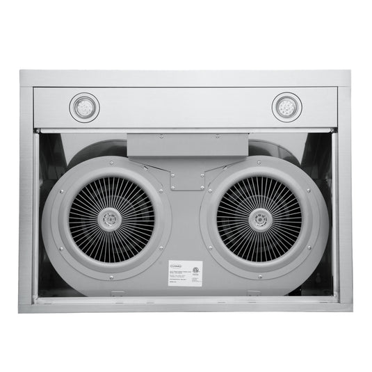 Cosmo 30 in. Under Cabinet Range Hood with Digital Touch Controls, 3-Speed Fan, LED Lights and Permanent Filters in Stainless Stee