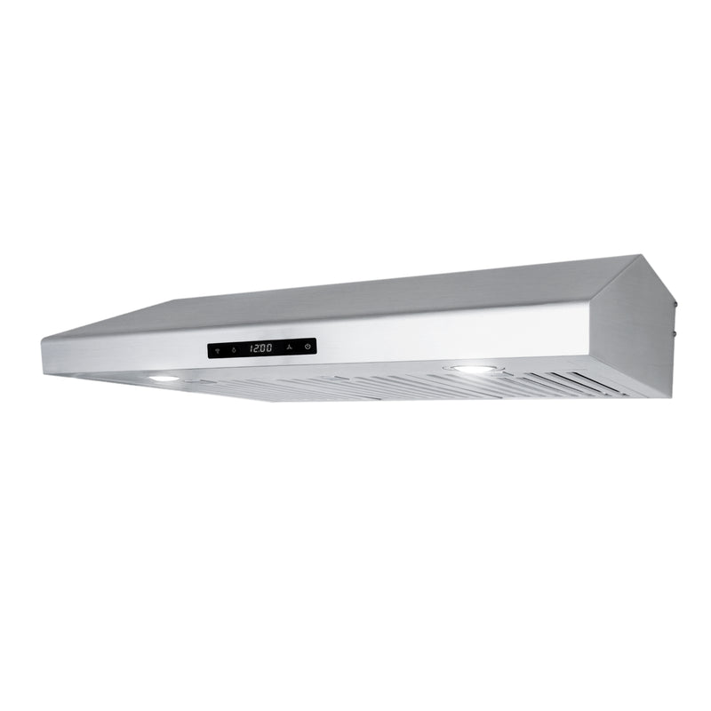 Load image into Gallery viewer, Cosmo 30 in. Under Cabinet Range Hood with Digital Touch Controls, 3-Speed Fan, LED Lights and Permanent Filters in Stainless Stee