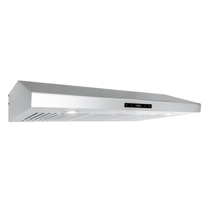 Load image into Gallery viewer, Cosmo 36 in. Under Cabinet Range Hood with Digital Touch Controls, 3-Speed Fan, LED Lights and Permanent Filters in Stainless Steel