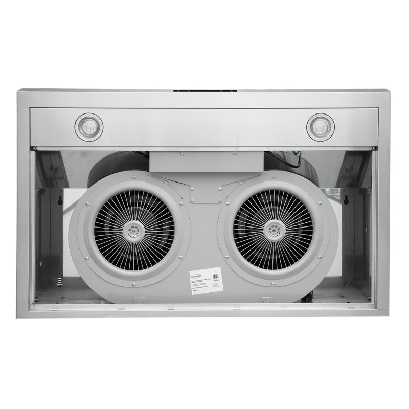Load image into Gallery viewer, Cosmo 36 in. Under Cabinet Range Hood with Digital Touch Controls, 3-Speed Fan, LED Lights and Permanent Filters in Stainless Steel