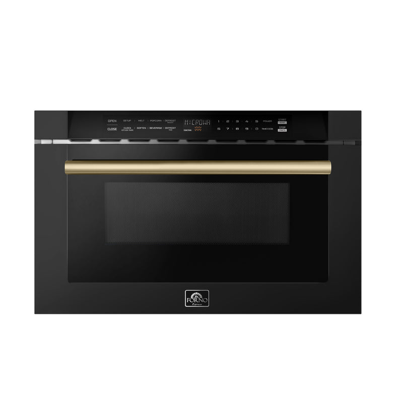 Load image into Gallery viewer, Forno Capoliveri Espresso 24-Inch, Black Microwave Drawer - FMWDR3000-24BLK