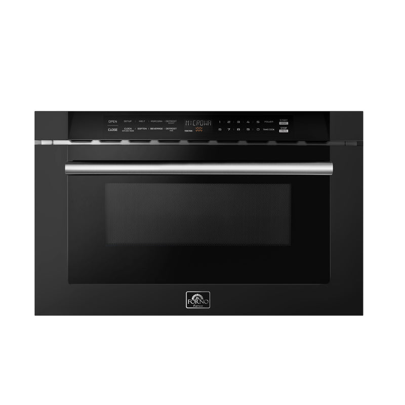 Load image into Gallery viewer, Forno Capoliveri Espresso 24-Inch, Black Microwave Drawer - FMWDR3000-24BLK