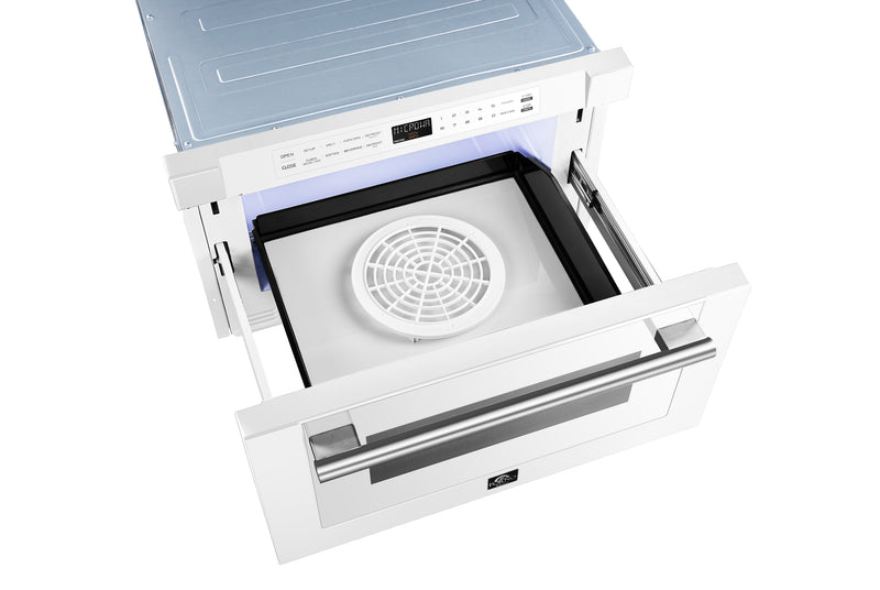 Load image into Gallery viewer, Forno Capoliveri Espresso 24-Inch, White Microwave Drawer - FMWDR3000-24WHT