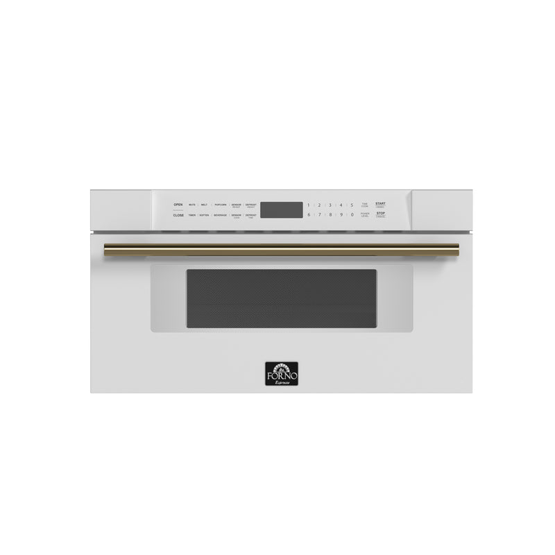 Load image into Gallery viewer, Forno Capoliveri Espresso 30-Inch, White Microwave Drawer - FMWDR3000-30WHT