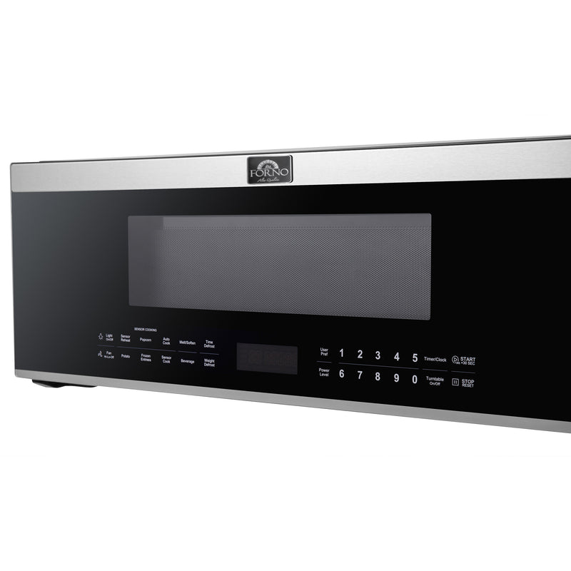 Load image into Gallery viewer, Forno Padula Over the Range Microwave, 30-Inch 1.2 cu.ft., Stainless Steel, 400 CFM, Sensor Cook