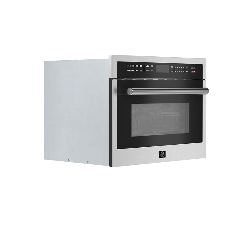 Load image into Gallery viewer, Forno Oliena 24-Inch, Stainless Steel Compact Oven and 1000 Watt Microwave - FMWDR3093-24