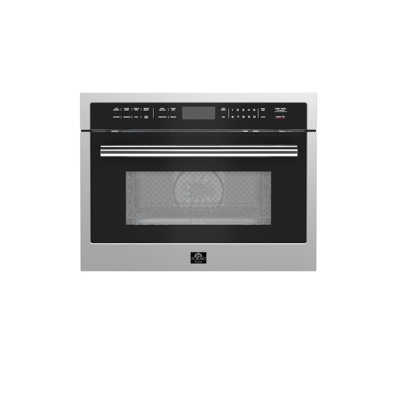 Load image into Gallery viewer, Forno Oliena 24-Inch, Stainless Steel Compact Oven and 1000 Watt Microwave - FMWDR3093-24
