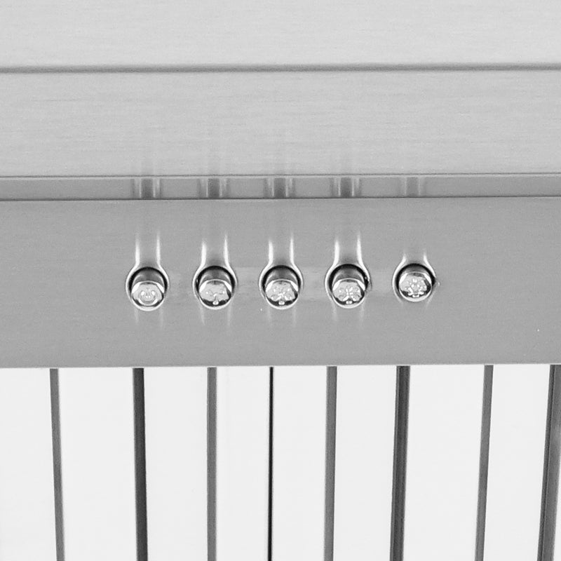 Load image into Gallery viewer, Cosmo 48 in. Under Cabinet Range Hood with Push Button Controls, Permanent Filters, 3-Speed Fan and LED Lights in Stainless Steel